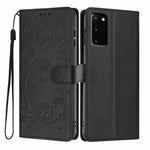 Custodia per telefono in ecopelle con stampa a rilievo di gatto sugli alberi, For Samsung Galaxy S20, For Samsung Galaxy S20+