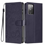 Custodia per telefono in ecopelle con stampa a rilievo di gatto sugli alberi, For Samsung Galaxy S23 5G, For Samsung Galaxy S20 FE, For Samsung Galaxy S22 Ultra 5G