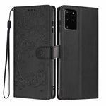 Custodia per telefono in ecopelle con stampa a rilievo di gatto sugli alberi, For Samsung Galaxy S20, For Samsung Galaxy S20+