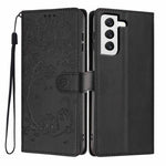 Custodia per telefono in ecopelle con stampa a rilievo di gatto sugli alberi, For Samsung Galaxy S22+ 5G, For Samsung Galaxy S22 5G, For Samsung Galaxy S21 FE 5G
