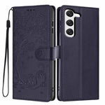 Custodia per telefono in ecopelle con stampa a rilievo di gatto sugli alberi, For Samsung Galaxy S23 5G, For Samsung Galaxy S20 FE, For Samsung Galaxy S22 Ultra 5G