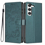 Custodia per telefono in ecopelle con stampa a rilievo di gatto sugli alberi, For Samsung Galaxy S23 5G, For Samsung Galaxy S20 FE, For Samsung Galaxy S22 Ultra 5G