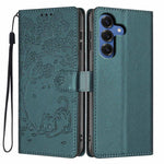 Custodia per telefono in ecopelle con stampa a rilievo di gatto sugli alberi, For Samsung Galaxy S25 FE 5G, For Samsung Galaxy S25 Edge 5G, For Samsung Galaxy S25 5G