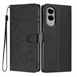 Custodia per telefono in ecopelle con stampa a rilievo di gatto sugli alberi, For Samsung Galaxy S25 FE 5G, For Samsung Galaxy S25 Edge 5G, For Samsung Galaxy S25 5G