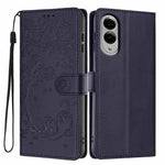 Custodia per telefono in ecopelle con stampa a rilievo di gatto sugli alberi, For Samsung Galaxy S25 FE 5G, For Samsung Galaxy S25 Edge 5G, For Samsung Galaxy S25 5G
