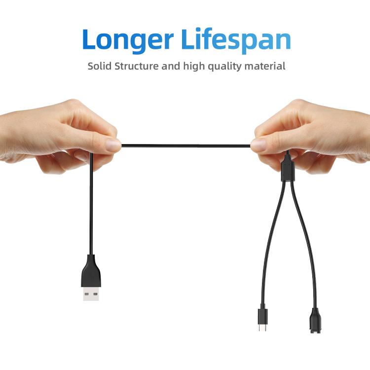Cavo di ricarica xDfind 2 in 1 da USB a Type-C, lunghezza: 1,2 m, Charger Cable