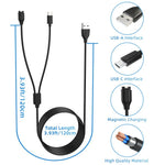 Cavo di ricarica xDfind 2 in 1 da USB a Type-C, lunghezza: 1,2 m, Charger Cable