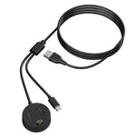 Base di ricarica integrata per smartwatch xDfind 2 in 1 da USB a Type-C, lunghezza: 1,2 m, Charging Base