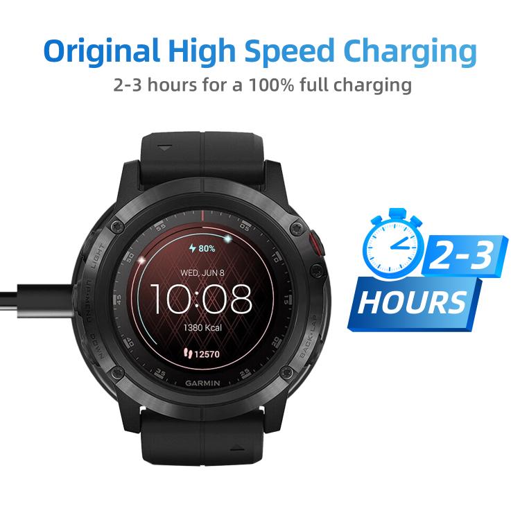 Base di ricarica integrata per smartwatch xDfind 2 in 1 da USB a Type-C, lunghezza: 1,2 m, Charging Base