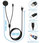 Base di ricarica integrata per smartwatch xDfind 2 in 1 da USB a Type-C, lunghezza: 1,2 m, Charging Base