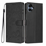 Custodia per telefono in ecopelle con stampa a rilievo di gatto sugli alberi, For Samsung Galaxy M06 5G, For Samsung Galaxy M53, For Samsung Galaxy M33 5G