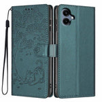 Custodia per telefono in ecopelle con stampa a rilievo di gatto sugli alberi, For Samsung Galaxy M06 5G, For Samsung Galaxy M53, For Samsung Galaxy M33 5G