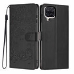 Custodia per telefono in ecopelle con stampa a rilievo di gatto sugli alberi, For Samsung Galaxy M06 5G, For Samsung Galaxy M53, For Samsung Galaxy M33 5G