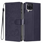 Custodia per telefono in ecopelle con stampa a rilievo di gatto sugli alberi, For Samsung Galaxy M06 5G, For Samsung Galaxy M53, For Samsung Galaxy M33 5G