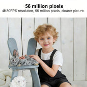 Videocamera digitale 4K zoomabile da 5600 pixel, With Microphone