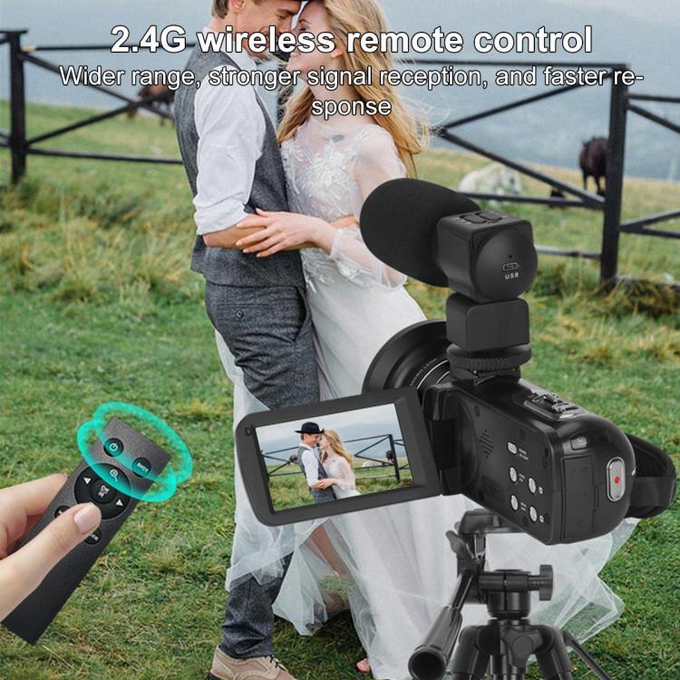 Videocamera digitale 4K zoom 18x con microfono