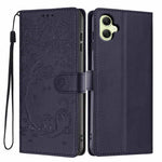 Custodia per telefono in ecopelle con stampa a rilievo di gatto sugli alberi, For Samsung Galaxy A35 5G, For Samsung Galaxy A15, For Samsung Galaxy A05