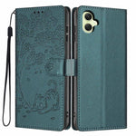 Custodia per telefono in ecopelle con stampa a rilievo di gatto sugli alberi, For Samsung Galaxy A35 5G, For Samsung Galaxy A15, For Samsung Galaxy A05