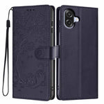 Custodia per telefono in ecopelle con stampa a rilievo di gatto sugli alberi, For Samsung Galaxy A07 4G / 5G, For Samsung Galaxy A56 5G, For Samsung Galaxy A36 5G