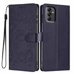 Custodia per telefono in ecopelle con stampa a rilievo di gatto sugli alberi, For Samsung Galaxy A04e, For Samsung Galaxy A14 5G, For Samsung Galaxy A04