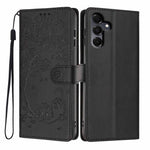 Custodia per telefono in ecopelle con stampa a rilievo di gatto sugli alberi, For Samsung Galaxy A35 5G, For Samsung Galaxy A15, For Samsung Galaxy A05