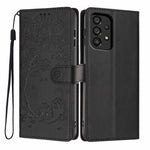 Custodia per telefono in ecopelle con stampa a rilievo di gatto sugli alberi, For Samsung Galaxy A33 5G, For Samsung Galaxy A13 4G