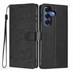 Custodia per telefono in ecopelle con stampa a rilievo di gatto sugli alberi, For Samsung Galaxy A57 5G, For Samsung Galaxy A37 5G, For Samsung Galaxy A26 / A17