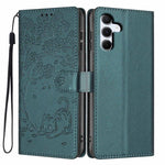 Custodia per telefono in ecopelle con stampa a rilievo di gatto sugli alberi, For Samsung Galaxy A16 4G / 5G, For Samsung Galaxy A06 4G, For Samsung Galaxy A55 5G