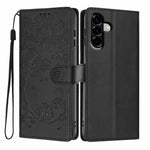 Custodia per telefono in ecopelle con stampa a rilievo di gatto sugli alberi, For Samsung Galaxy A07 4G / 5G, For Samsung Galaxy A56 5G, For Samsung Galaxy A36 5G