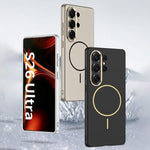 Custodia per telefono GKK ultra sottile con anello magnetico effetto pelle, penna non inclusa., For Samsung Galaxy S26 Ultra 5G