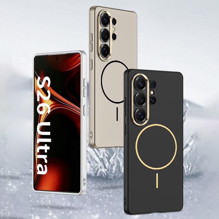 Custodia per telefono GKK ultra sottile con anello magnetico effetto pelle, penna non inclusa., For Samsung Galaxy S26 Ultra 5G
