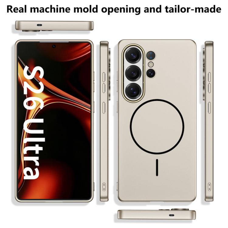 Custodia per telefono GKK ultra sottile con anello magnetico effetto pelle, penna non inclusa., For Samsung Galaxy S26 Ultra 5G