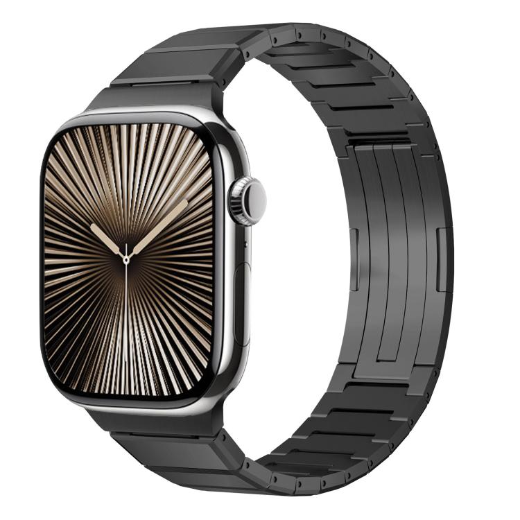 Cinturino per orologio in lega di titanio con chiusura pieghevole a una perlina, For Apple Watch 46mm / 49mm / 45mm / 44mm, For Apple Watch 42mm / 41mm / 40mm / 38mm