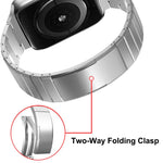 Cinturino per orologio in lega di titanio con chiusura pieghevole a una perlina, For Apple Watch 46mm / 49mm / 45mm / 44mm, For Apple Watch 42mm / 41mm / 40mm / 38mm