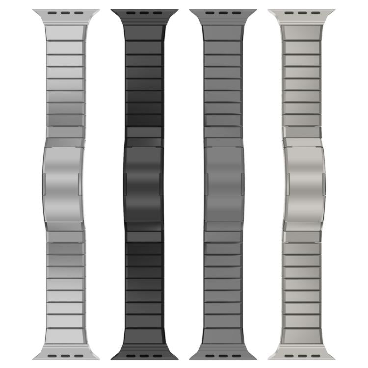 Cinturino per orologio in lega di titanio con chiusura pieghevole a una perlina, For Apple Watch 46mm / 49mm / 45mm / 44mm, For Apple Watch 42mm / 41mm / 40mm / 38mm