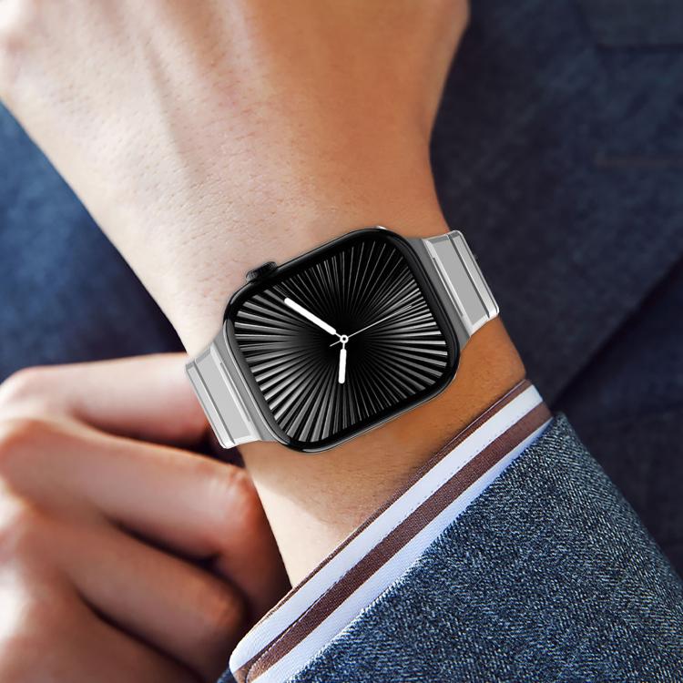 Cinturino per orologio in lega di titanio con chiusura pieghevole a una perlina, For Apple Watch 46mm / 49mm / 45mm / 44mm, For Apple Watch 42mm / 41mm / 40mm / 38mm