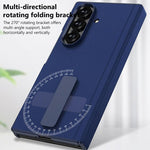 Custodia per telefono GKK in pelle con supporto girevole girevole e pieghevole magnetico, con chiusura a filo singolo., For Samsung Galaxy Z TriFold