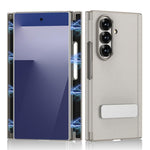 Custodia per telefono GKK in pelle con supporto girevole girevole e pieghevole magnetico, con chiusura a filo singolo., For Samsung Galaxy Z TriFold