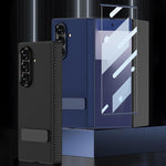 Custodia per telefono GKK in pelle con supporto girevole girevole e pieghevole magnetico integrato., For Samsung Galaxy Z TriFold