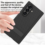 Custodia per telefono GKK in pelle con supporto girevole girevole e pieghevole magnetico integrato., For Samsung Galaxy Z TriFold