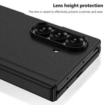 Custodia per telefono GKK in pelle con supporto girevole girevole e pieghevole magnetico integrato., For Samsung Galaxy Z TriFold