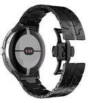Cinturino per orologio in acciaio inossidabile con fibbia a farfalla di Iron Man., For Google Pixel Watch 4 / 3 / 2 / 1 41mm