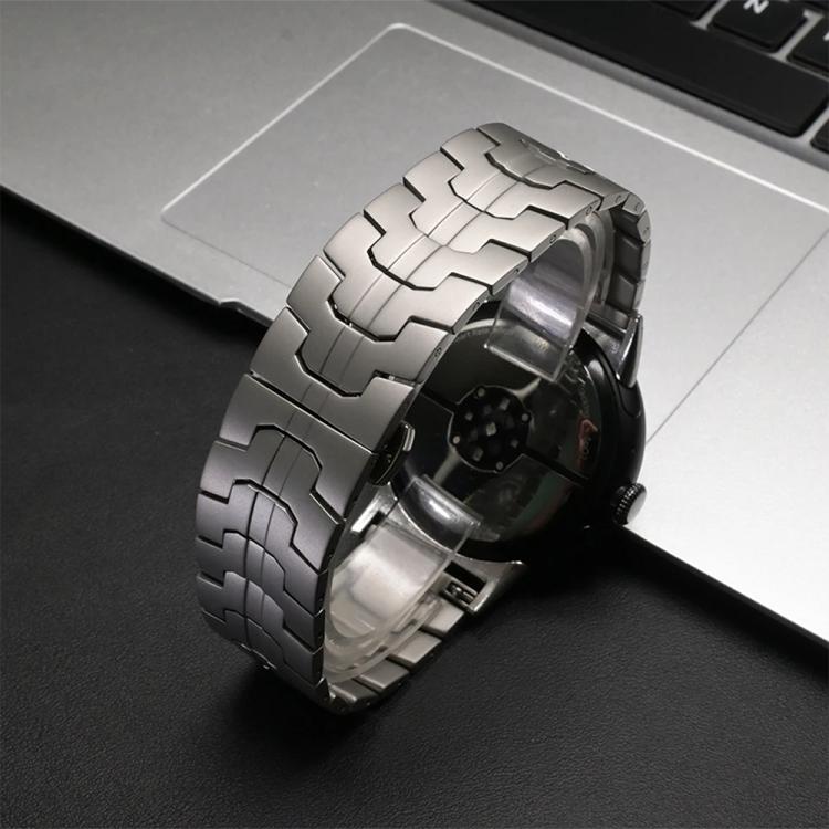 Cinturino per orologio in acciaio inossidabile con fibbia a farfalla di Iron Man., For Google Pixel Watch 4 / 3 / 2 / 1 41mm