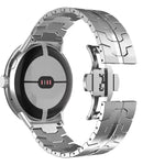 Cinturino per orologio in lega di alluminio con fibbia a farfalla di Iron Man., For Google Pixel Watch 4 / 3 45mm