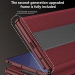 Custodia a libro GKK integrata a copertura totale con supporto multiuso, For Samsung Galaxy Z TriFold