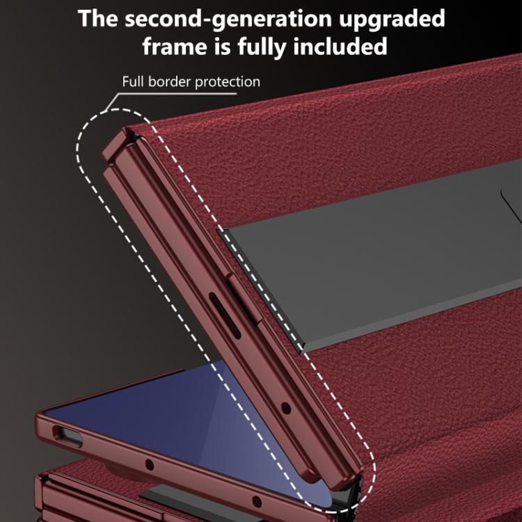 Custodia a libro GKK integrata a copertura totale con supporto multiuso, For Samsung Galaxy Z TriFold