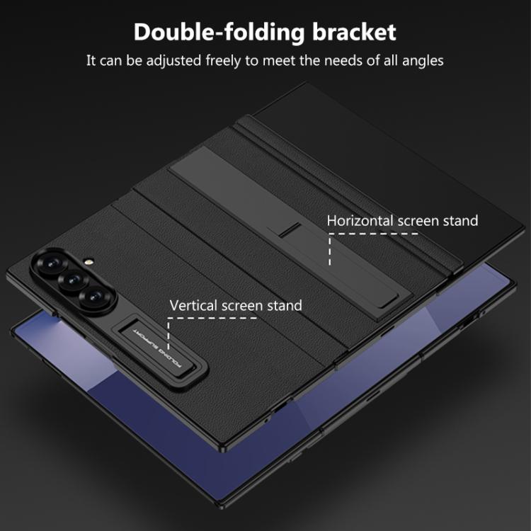 Custodia a libro GKK integrata a copertura totale con supporto multiuso, For Samsung Galaxy Z TriFold