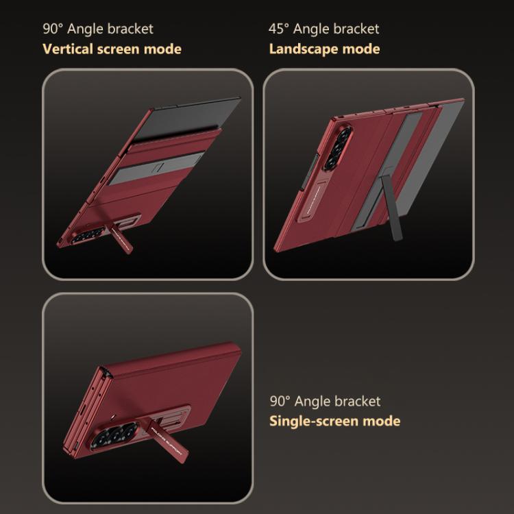 Custodia a libro GKK integrata a copertura totale con supporto multiuso, For Samsung Galaxy Z TriFold