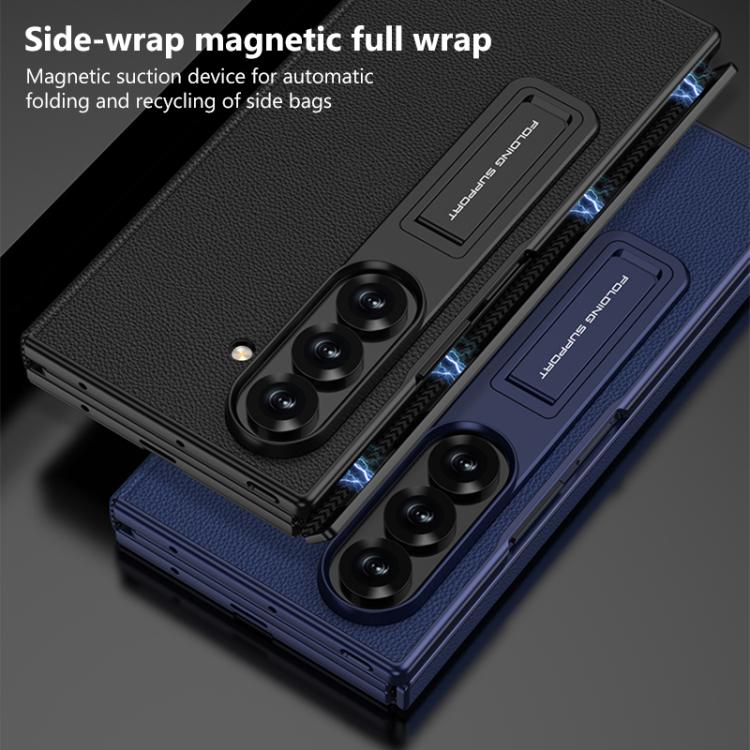 Custodia a libro GKK integrata a copertura totale con supporto multiuso, For Samsung Galaxy Z TriFold