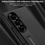 Custodia a libro GKK integrata a copertura totale con supporto multiuso, For Samsung Galaxy Z TriFold